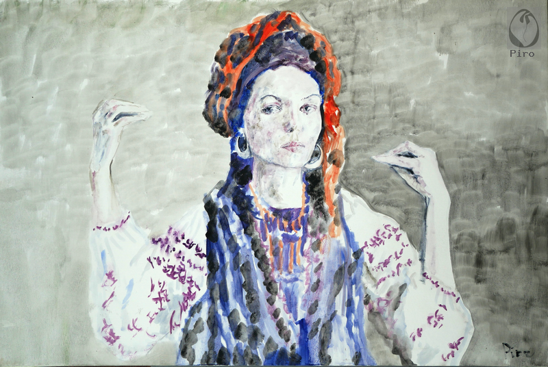 oil on canvas - olio su tela di Piro